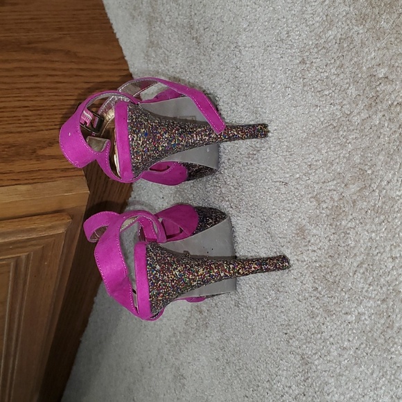 Forever 21 8 sparkly faux suede party pumps - Picture 2 of 7
